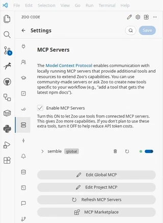 Setting up MCP in Zoo Code